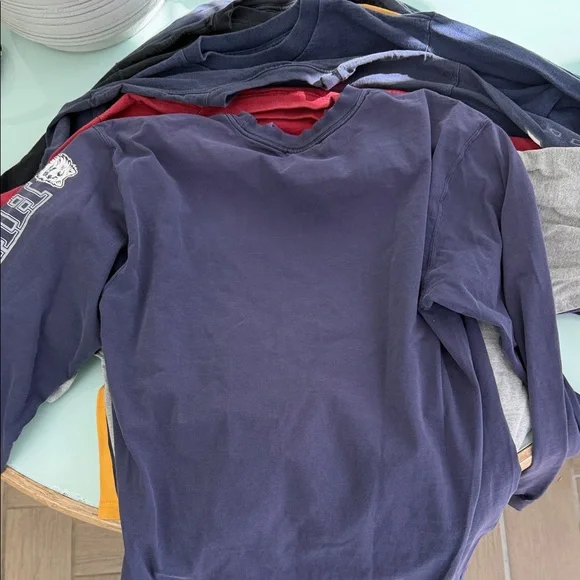 UCONN Huskies Navy Crewneck T-Shirt Vintage jansport l/s L - Picture 9 of 9